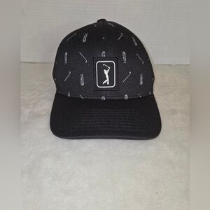 PGA Tour Mens Golf Pro Series Strapback Cap Hat Moisture Wicking Sweatband